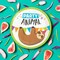 8 Ct. Party Animal Sloth Paper Dessert Plates 7" Disposable Plates, Cute Sloth Birthday Party Tableware